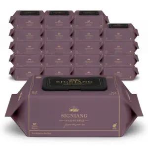 82g고평량 시그니앙 골드퍼플 20팩 캡형 엠보 70매 아기물티슈