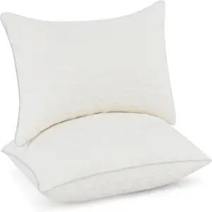 리든 12x20 베개 인서트 2종 세트 - 단단하고 푹신한 요추 직사각형 인테리어 소파 장식용 쌍 베이지