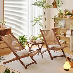 접이식 등받이 의자 야외 비치 라탄 낮잠 리조트 베란다 수틀포함 체어 리클라이너 펜션