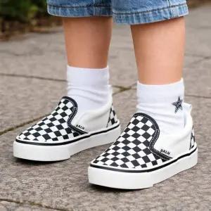 바이시유 타이틀 신상 키즈운동화 아동 발편한 주니어 체크 신발 남아 여아 운동화 스니커즈