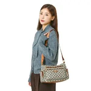 (베)쌈지]사이드 포켓 로고 크로스백