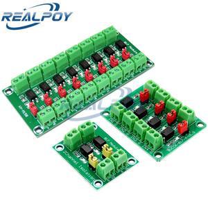 PC817 2 4 8 채널 광 커플러 절연 보드 전압 변환기 어댑터 모듈 3.6-30V 드라이버 광전