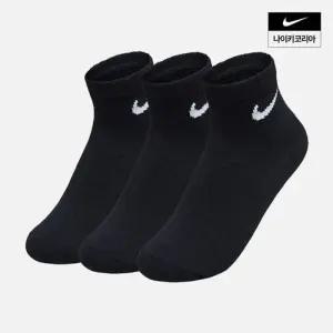 나이키 NIKE 라이트웨이트 트레이닝 앵클 삭스3켤레 SX7677-010 국내매장판 1623471