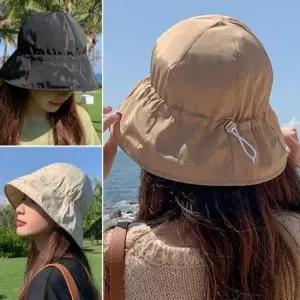 스트링 샤인햇 벙거지 초경량 휴대 여름 모자