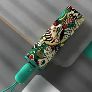 olycat 6살양 자동 우산 우양산 자외선 차단