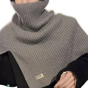 니트넥워머 겨울 목폴라니트 하이넥 망토숄 넥워머코디 니트목폴라 여자