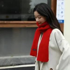 소프트 포근한 목도리 넥워머 캐시미어 여성 따뜻하고 니트머플러 머플러