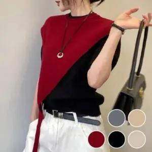 스타일 스트랩 여성 삼각 간절기 사선 케이프 니트케이프 케이프니트 패션