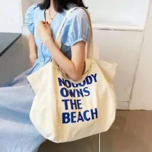 2in1 내추럴 레터링 에코백