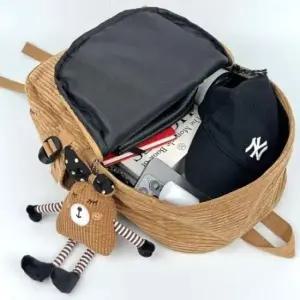 인형키링 골덴백팩 고급 직장인 트렌드 여성 책가방