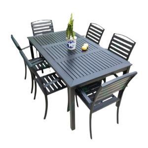 야외 6인용 테이블 사각 의자 테라스 마당 세트 카페