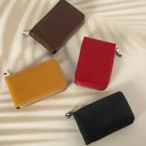 여성 여자 지퍼 카드 지갑 인조 가죽 슬림 명함 여성카드지갑 남자카드지갑 여자카드지갑