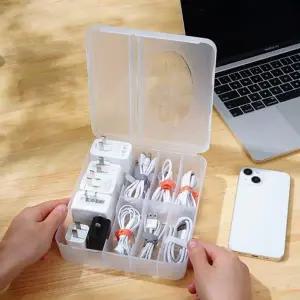 ( )케이블 충전기 리모컨 정리함