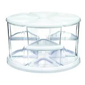 ( )악세사리 화장품 소품 회전 수납 9칸 정리함 트레이 서랍 식탁