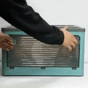 플라스틱 리빙 박스 폴딩 팬트리 수납 정리함 K 116L