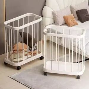 (색상4 단일상품)회전 이동식 수납 공간 정리함 수납함 빨래 세탁 바구니