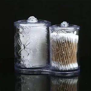 ( )화장솜면봉정리케이스 화장솜면봉케이스 위생케이스 면봉정리함