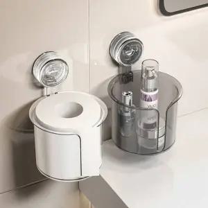 HIKT 무타공 휴지걸이 욕실 화장실 휴지걸이 바디로션 보관함
