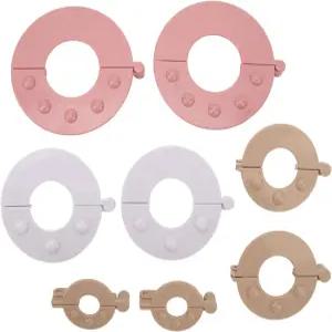 폼폼 메이커 세트 그레이트 플러프 볼과 양모 뜨개질 공예용 DIY 8개 ABS 소재 4가지 사이즈