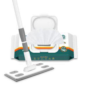 [리벤스]밀대걸레+물걸레 청소포(캡형) 30매