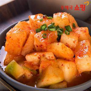 [우체국쇼핑] 급식납품 담채원 깍두기/석박지 1kg+1kg, 포기김치 2kg