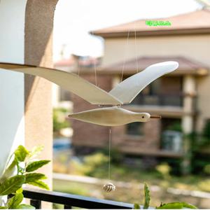 갈매기 지중해 모빌 우드 날개짓 새 천정 원목 나무 티류으스