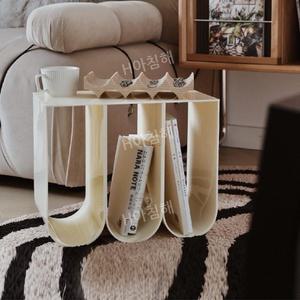 티류으스 아치형 프레임 빈티지 인테리어 모듈 아크릴 매거진랙 전시 책꽂이