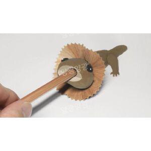 도마뱀 연필깎이 휴대용 귀여운 목도리도마뱀 소장용 인테리어 선물용 티류으스