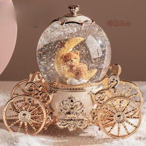 크리스마스 오르골 스노우볼 수정구슬 음악 선물 usb 티류으스