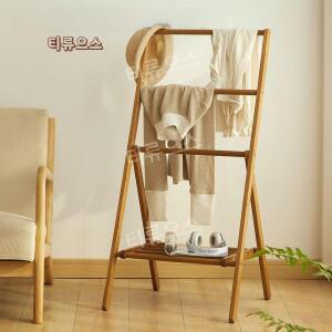 낮은 우드 행거 사다리 스탠드 옷걸이 사다리행거 티류으스