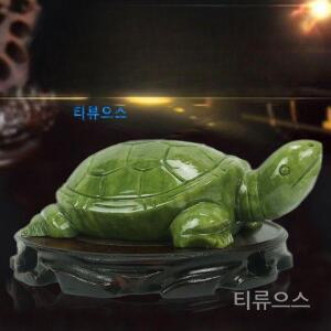 개업선물 옥장식품 천연 옥돌 소형 거북이 장수거북 티류으스