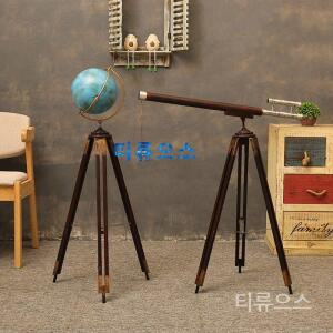 과학실 소품 지구본 망원경 삼각대 모형 장식품 엔틱 소형 티류으스