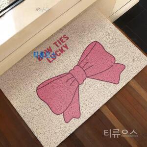 핑크 현관 코일 리본 발레 매트 도어 출입구 티류으스