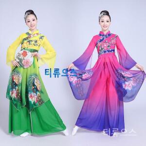 댄스복 아랑 고고 장구 무대복 난타 공연복 전통무용 상하복 세트 단체복 티류으스