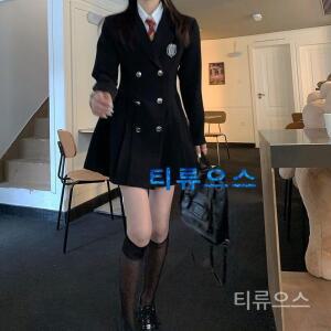 티류으스 여자프레피룩 원피스 영국교복 정장 스쿨 하이틴룩