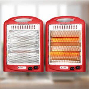 겨울 가정용 사무실 이동식 석영관 미니 2단 히터 안전 전기 발난로 스토브