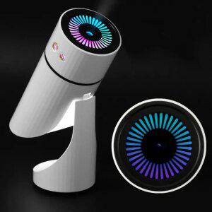 사무실 책상 침실 탁상용 각도조절 LED 저소음 초음파 무드등 USB 미니 가습기 260ML