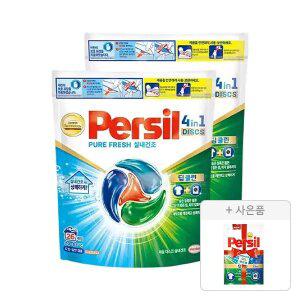 퍼실 디스크 캡슐 26개입 실내건조, 2개 + 증정(파워젤 듀얼 300ml, 1개)