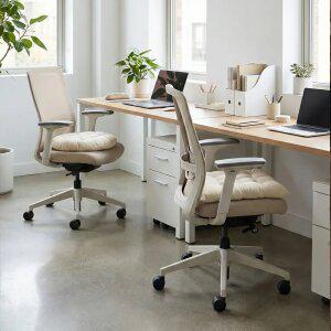 리빙스토리 사무실 의자 방석 린넨 푹신한 학교 식탁