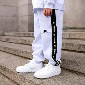 [스타터 블랙라벨 키즈]트랙 조거 팬츠 (멜란지 화이트) ST241BPT01_MWH