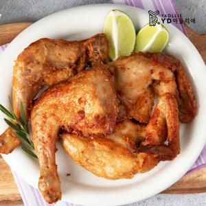 [야들리애] 국내산 후라이드 옛날 사각 통닭 한마리 530g