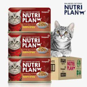 동원 뉴트리플랜 고양이캔 흰살참치 닭가슴살(160g) 24개