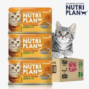 동원 뉴트리플랜 고양이캔 흰살참치 치즈(160g) 24개