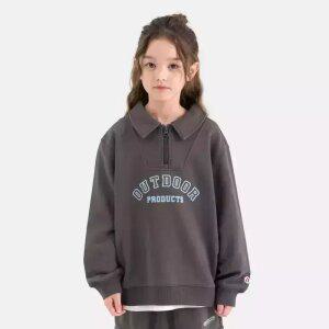 [아웃도어 프로덕츠 키즈]반집업 스몰그래픽 맨투맨 (딥그레이) OD253IZM14_DGY