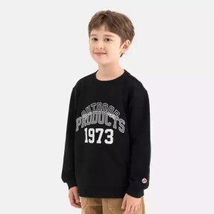 [아웃도어 프로덕츠 키즈]에센셜 그래픽 맨투맨 (블랙) OD253IMM02_BLK