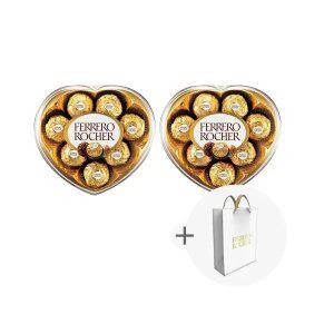 페레로로쉐 초콜렛, T8 하트, 2개 + 증정(쇼핑백, 1개)