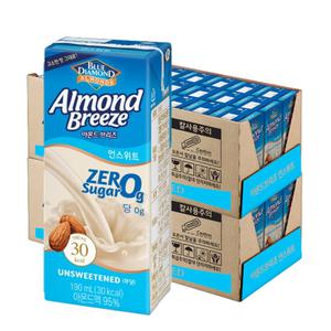 아몬드브리즈 언스위트, 190ml, 48개
