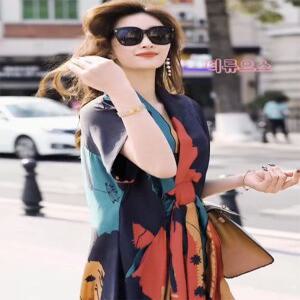 실크 리본 원피스 여자 여름원피스 티류으스