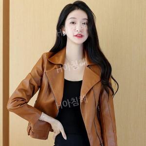 티류으스 여성 가죽 자켓 크롭 모던 양가죽 소프트 쟈켓 피혁 홈쇼핑 오버핏 점퍼