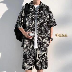 삼시세끼라이트 1회 차승원 셔츠 반바지 투피스세트 캐주얼룩 코디 트레이닝복 티류으